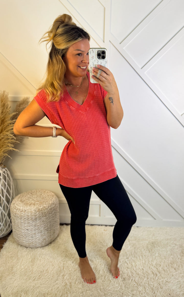 Glazed Cherry Knit Top