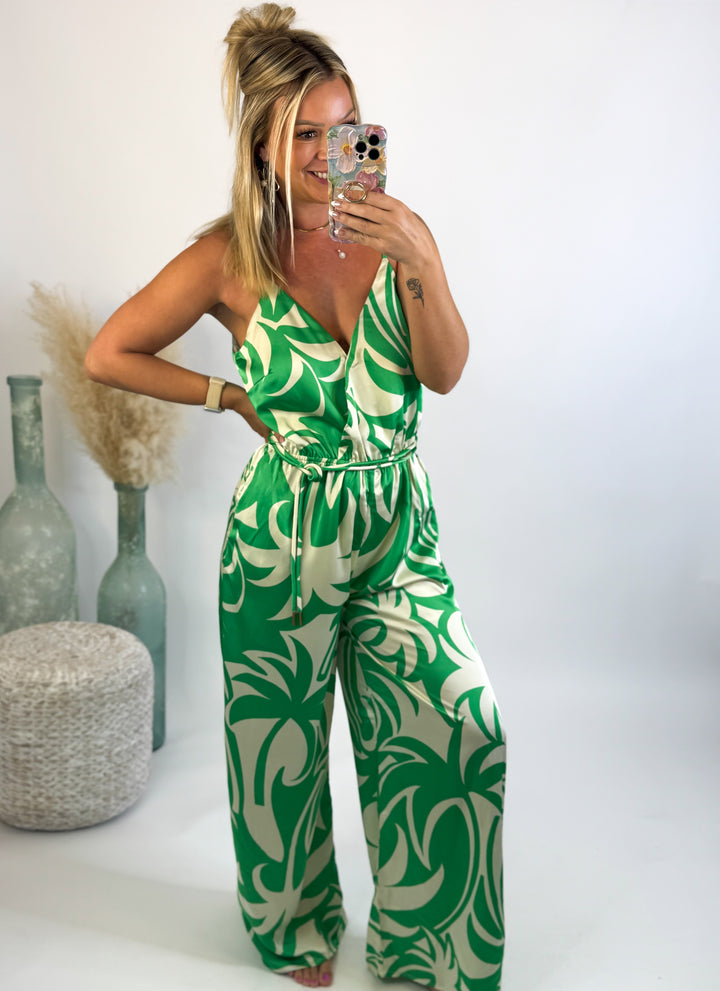 Lucky Girl Corded Belt Jumpsuit
