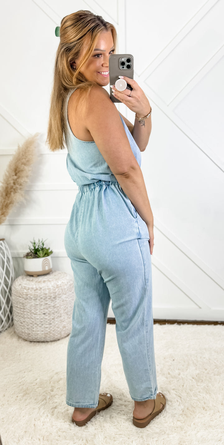 Kaylee Chambray Jumpsuit