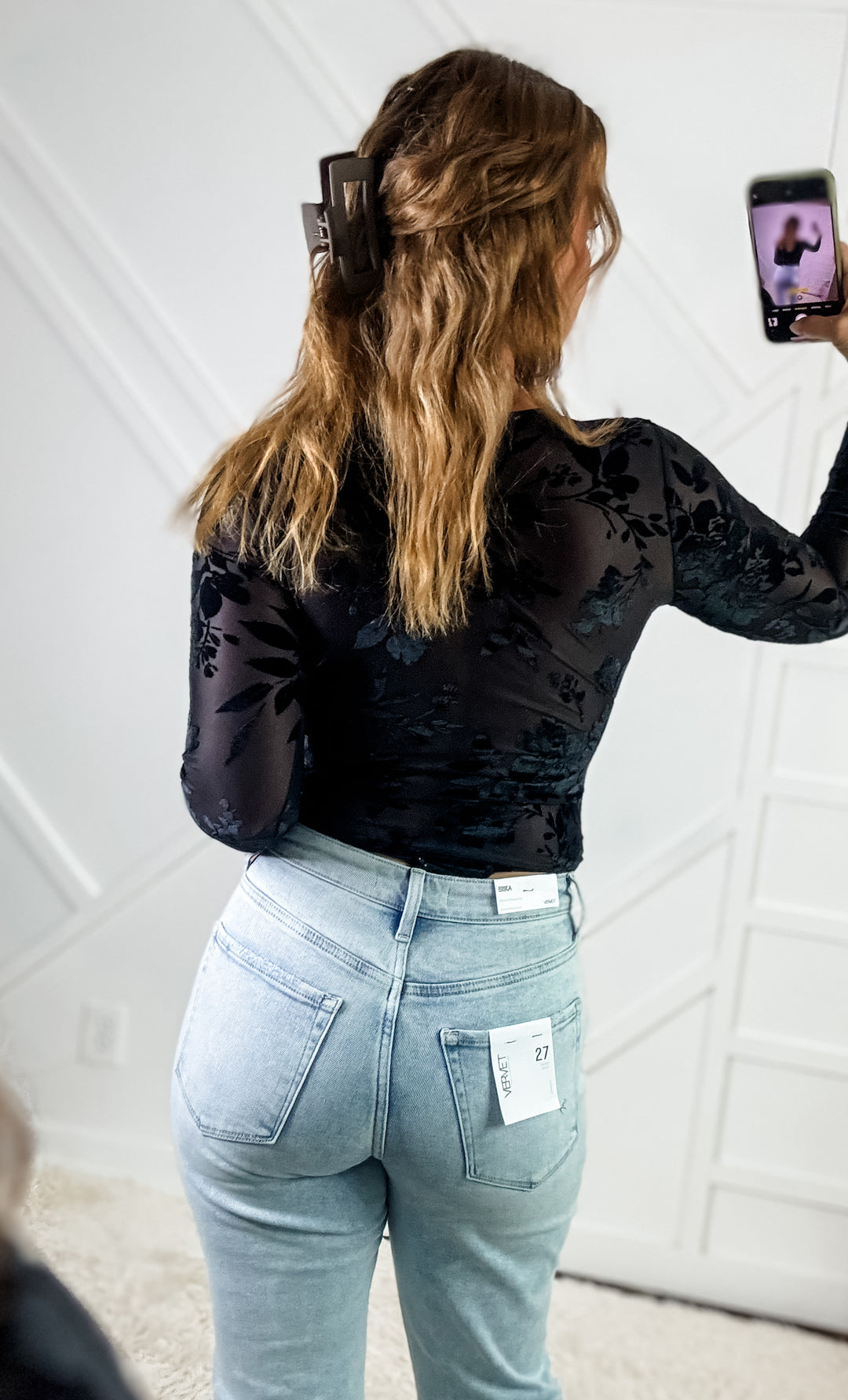 Gia Mesh Long Sleeve Bodysuit