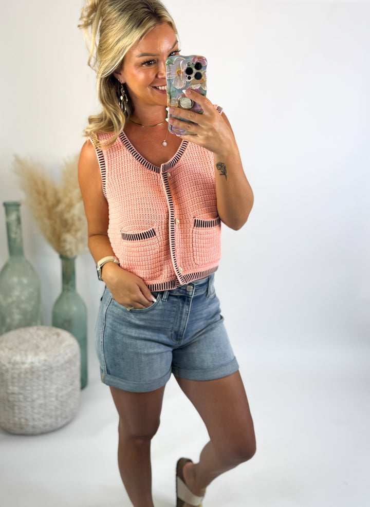 Sweet & Chic Knit Vest Top