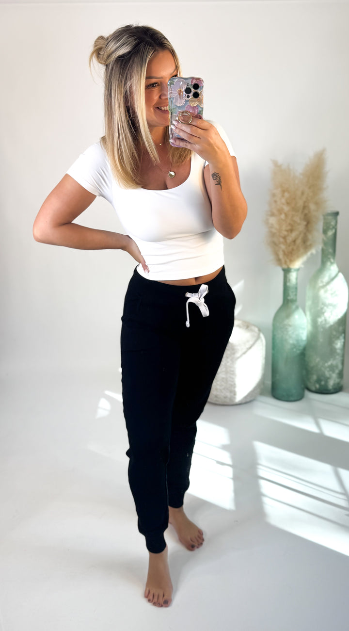 ⭐Door Buster⭐ Lazy Sunday Joggers Black