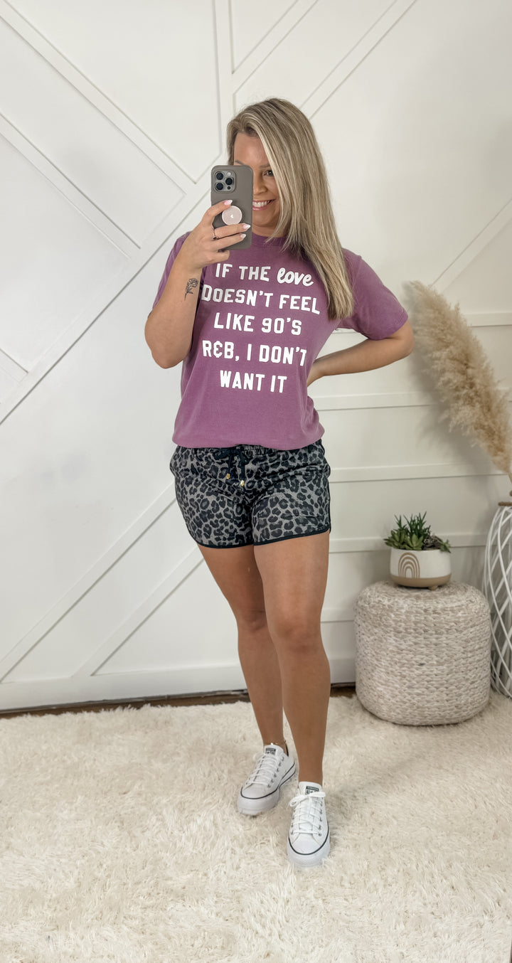 Spot On Leopard Drawstring Shorts
