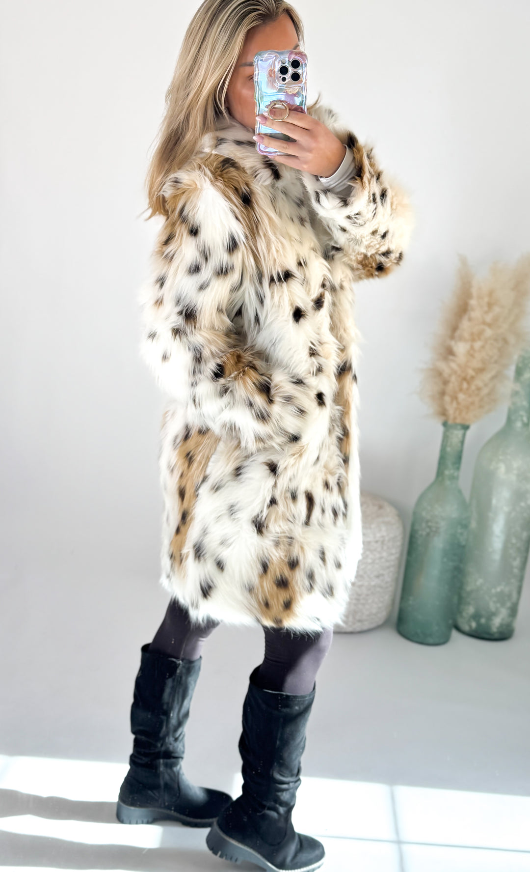 Leopard Frost Coat