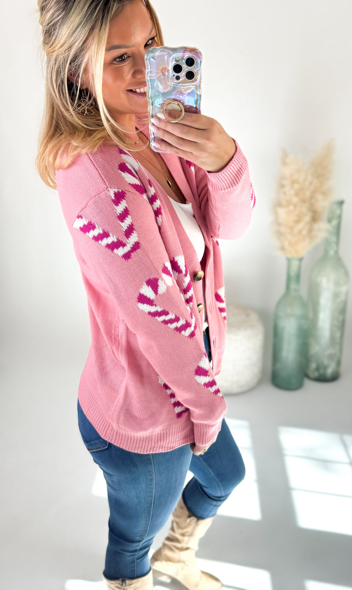 Candy Cane Cutie Cardigan