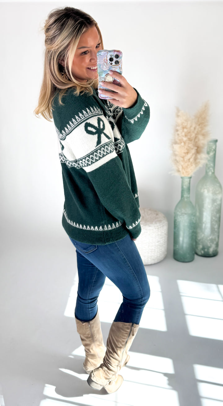 Holly Jolly Bow Sweater