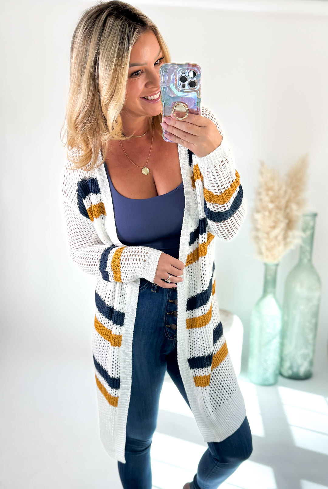 Harvest Stripe Knit Cardigan
