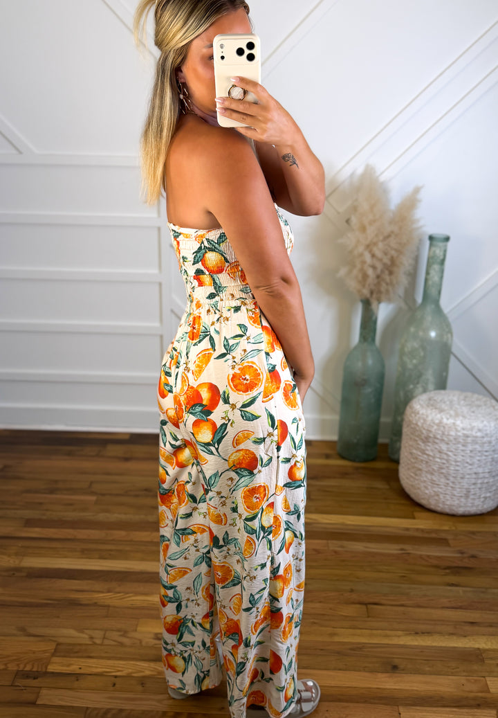 Orange Blossom Escape Jumpsuit