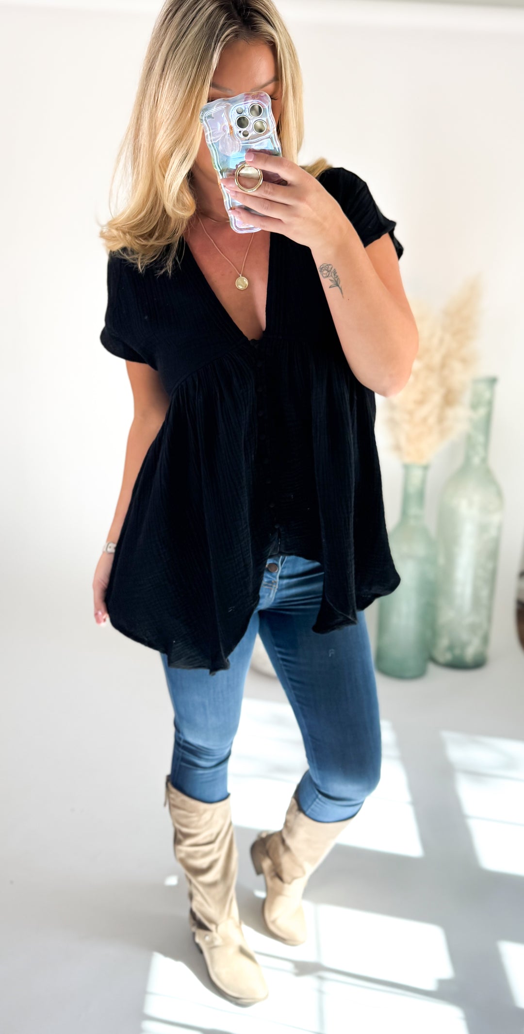 Sweet Magnolia Gauze Top