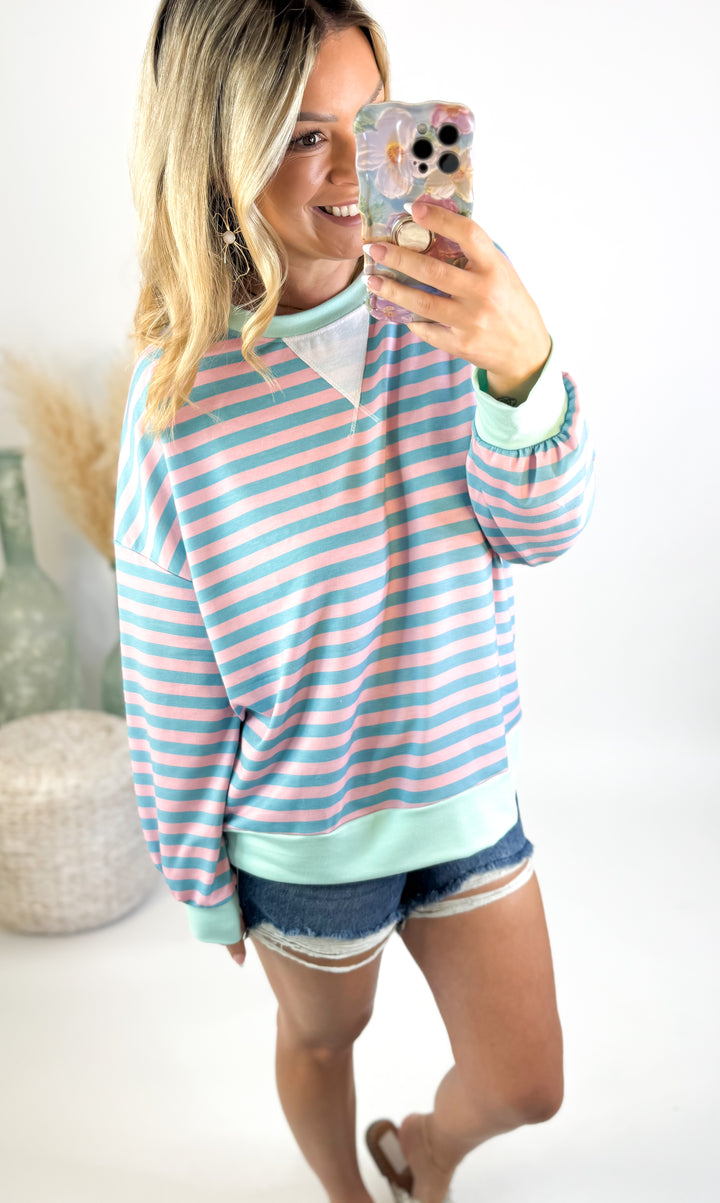 Cotton Candy Coast Pullover
