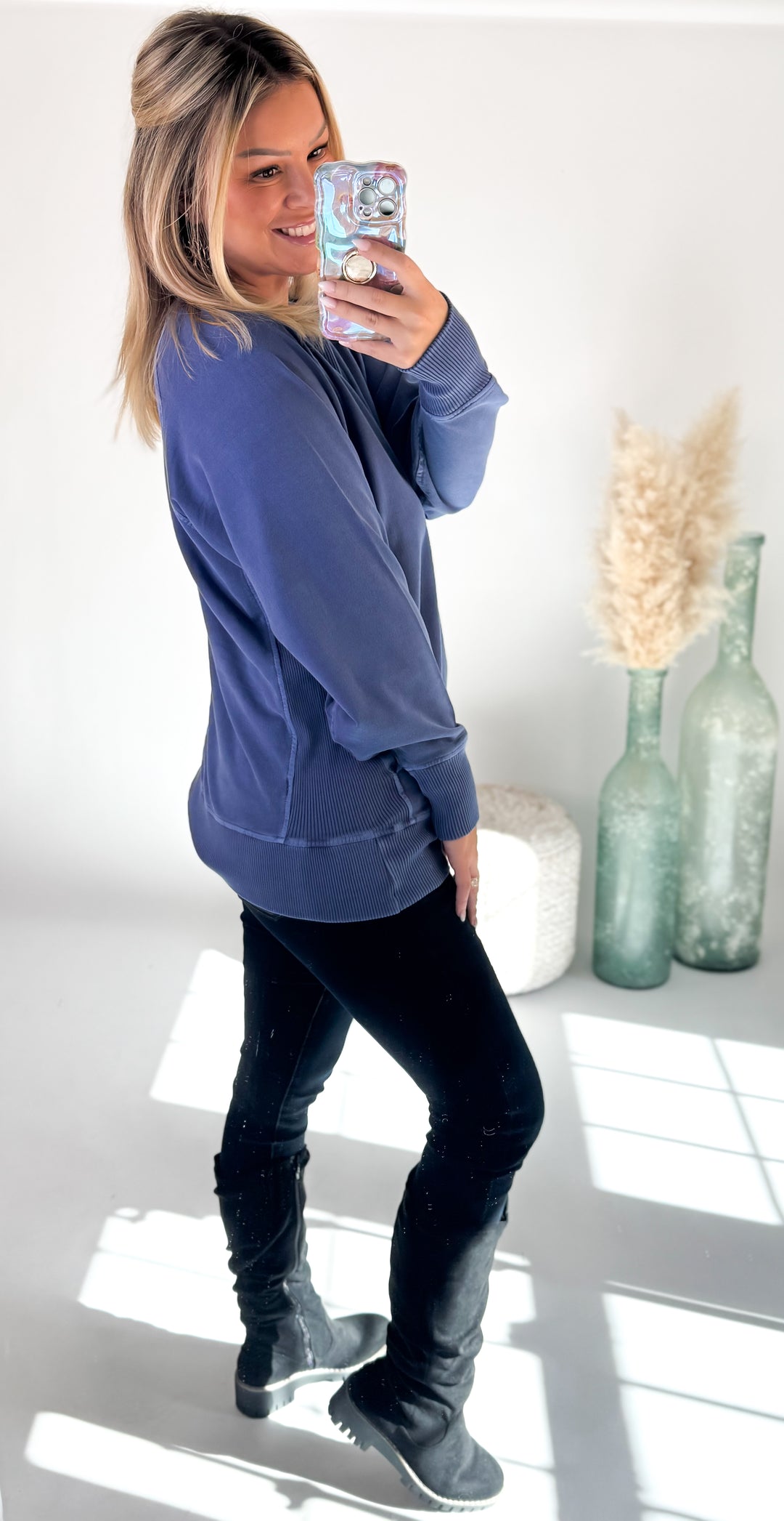 ⭐Door Buster⭐ Cozy Campfire Crew Navy