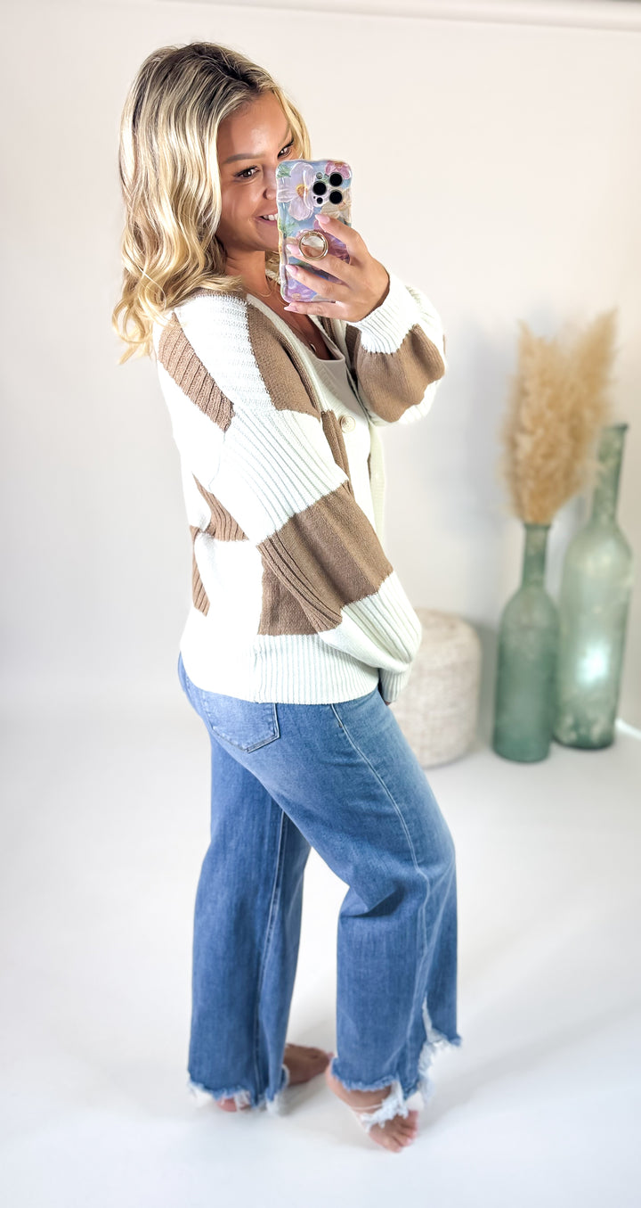 Sandstone Stripes Cardigan