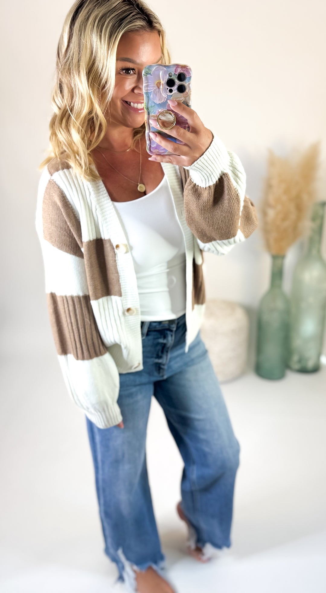 Sandstone Stripes Cardigan