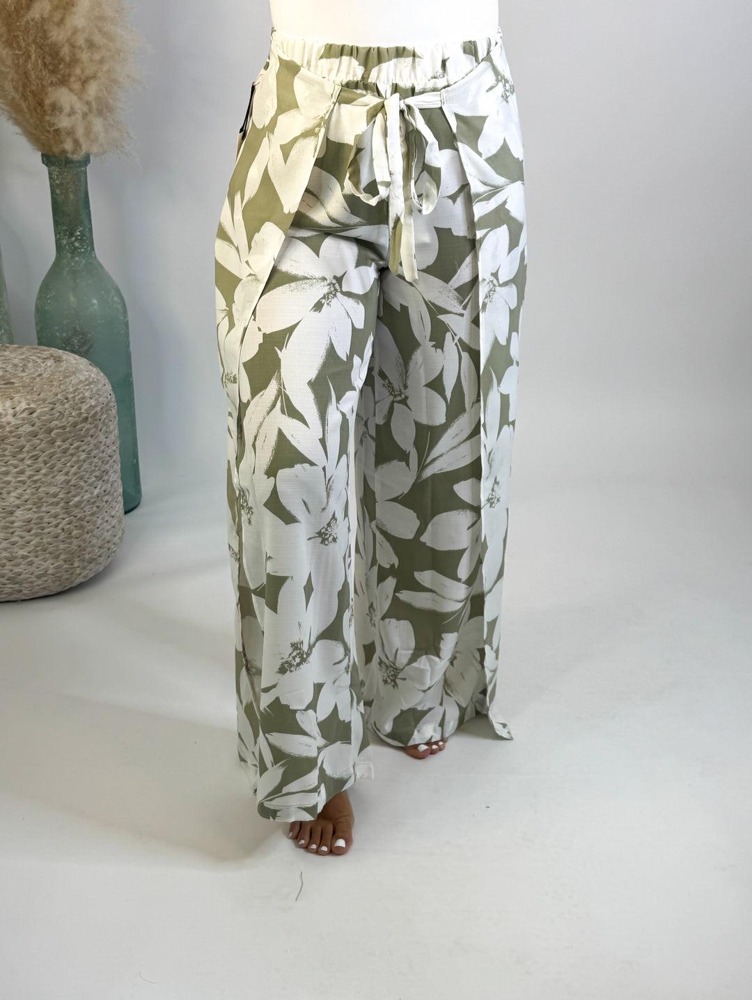 Sage Bloom Wrap Pants