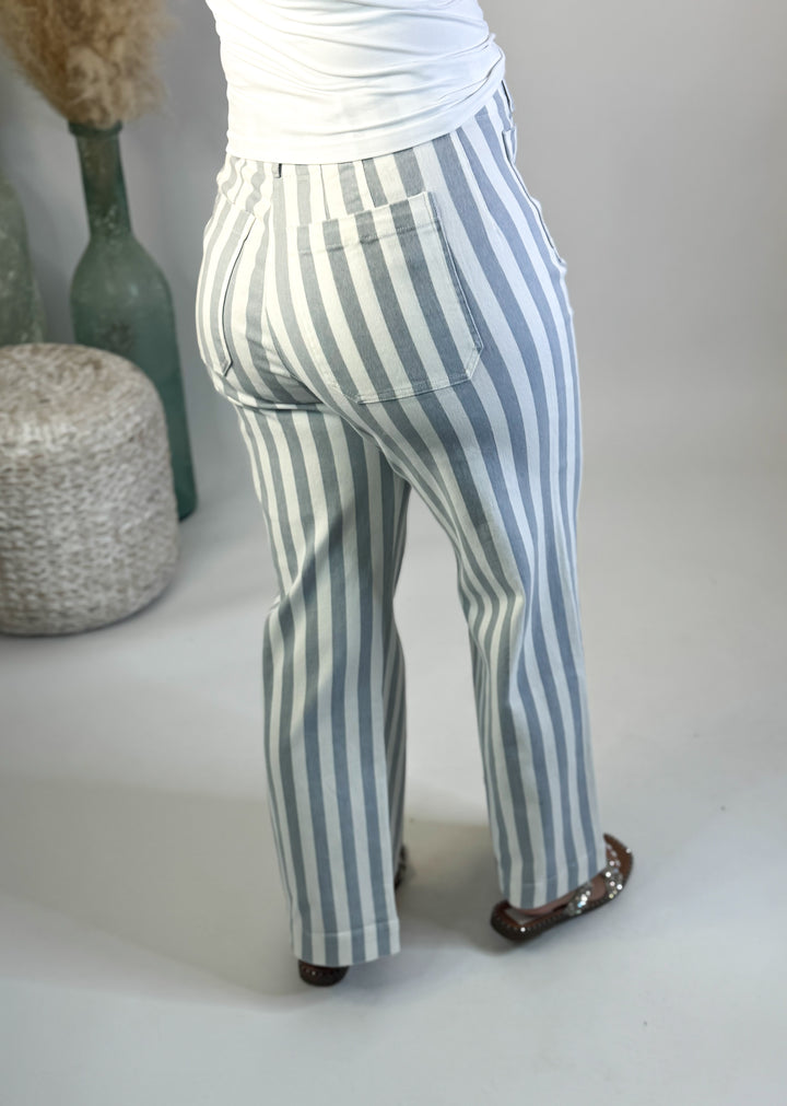 *Preorder* Harbor Stripe Straight Leg Pants / Ship ETA 6/10