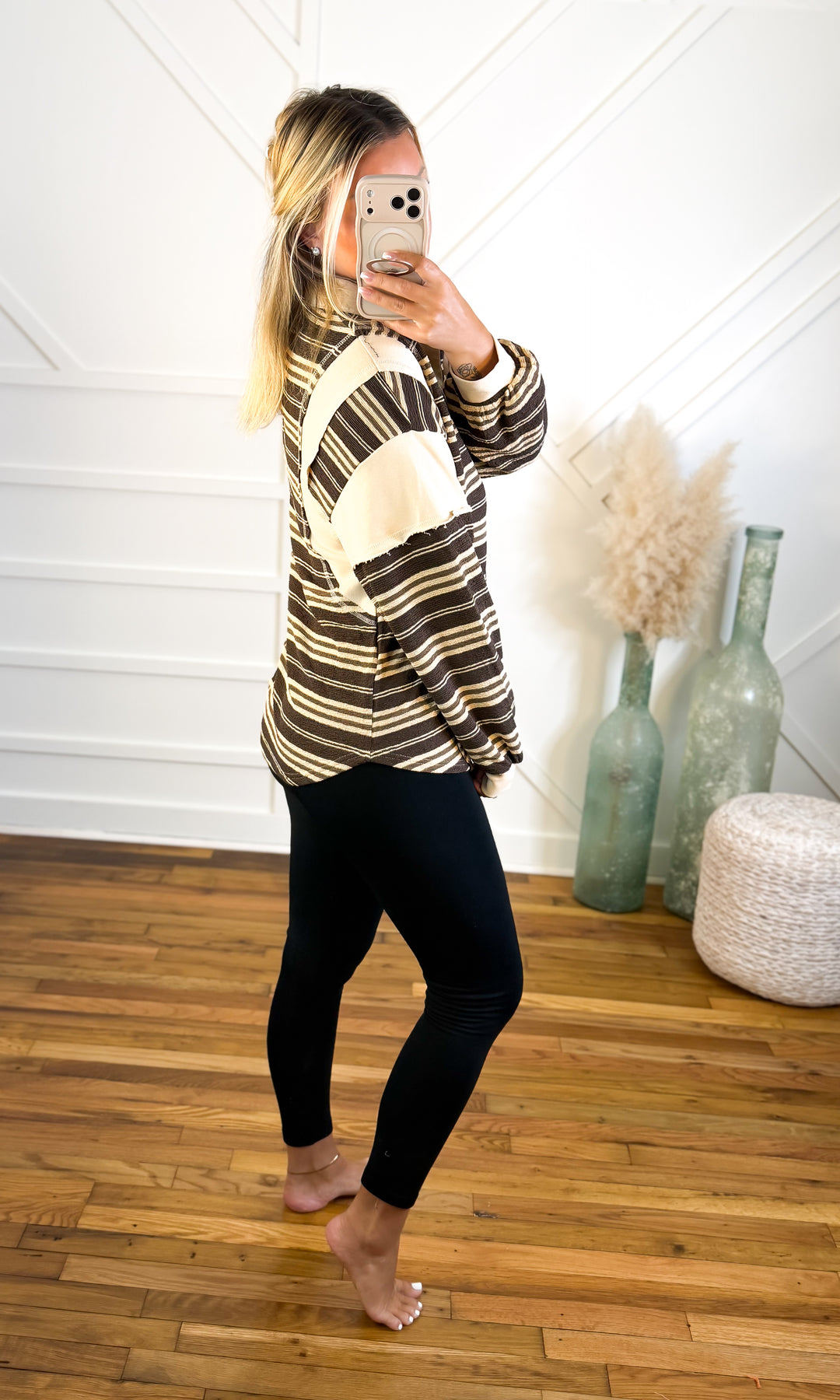 Throwback Varisty Stripe Rugby Top