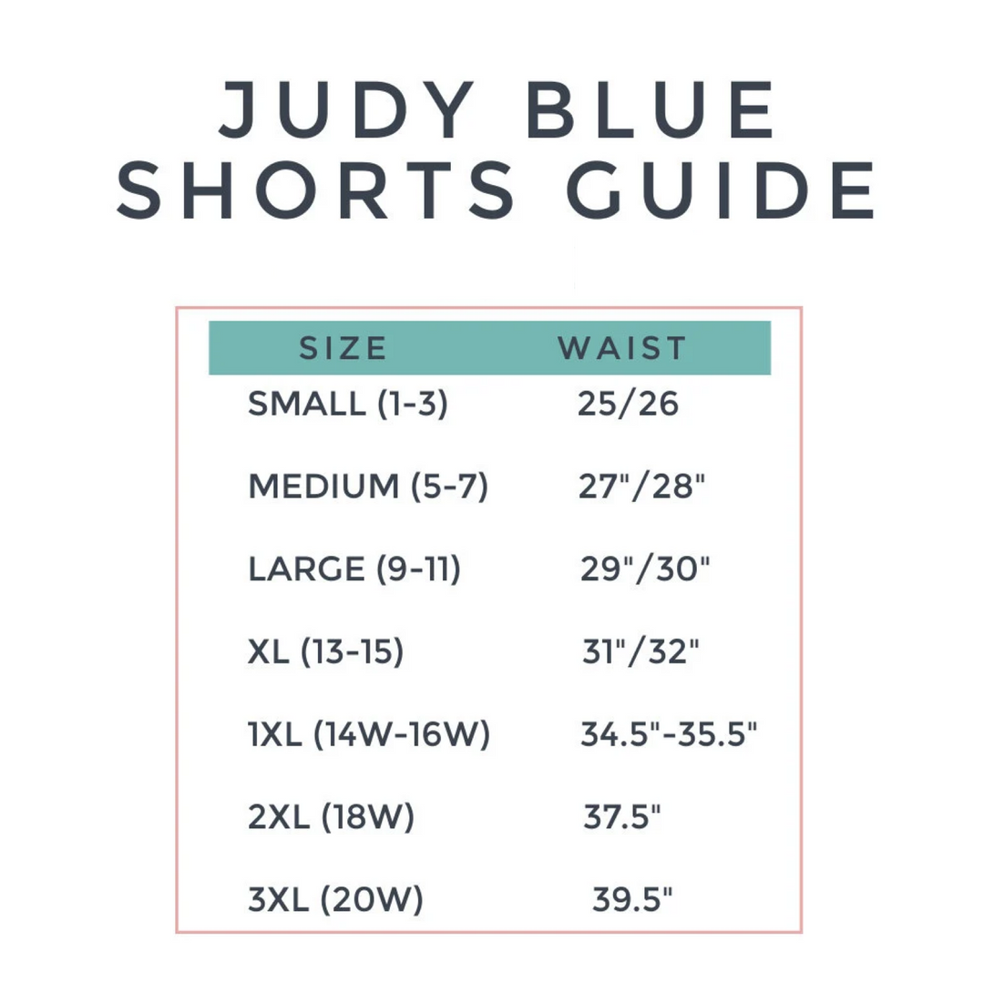 Judy Blue 2 Button Super Stretch Denim Dad Shorts
