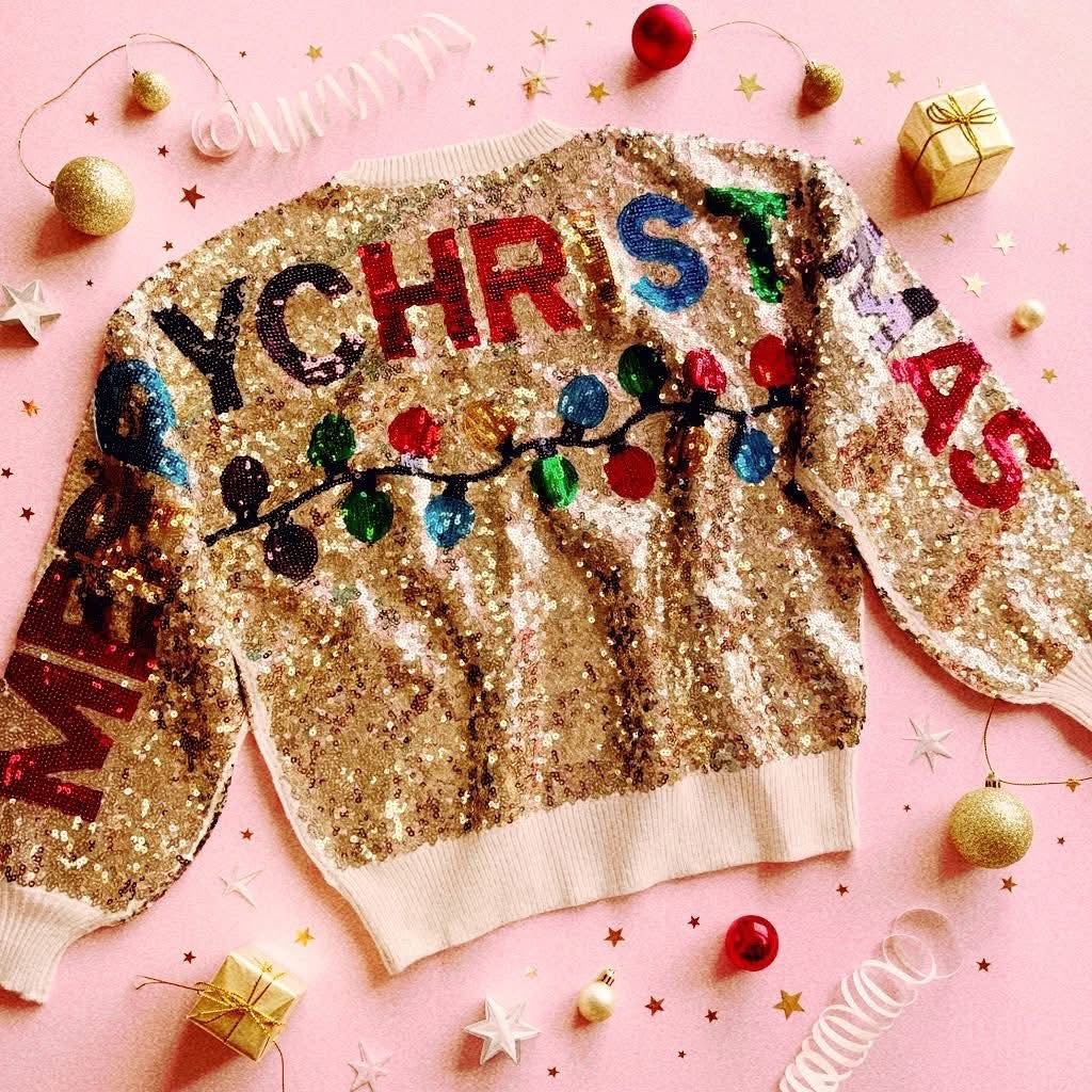 *Preorder* Sequin Merry Christmas Sweater