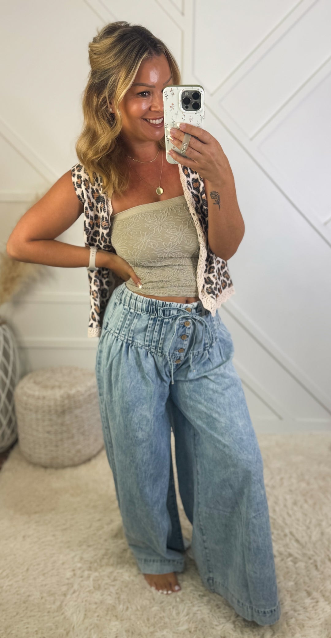 Coastal Chill Wide Leg Jeans