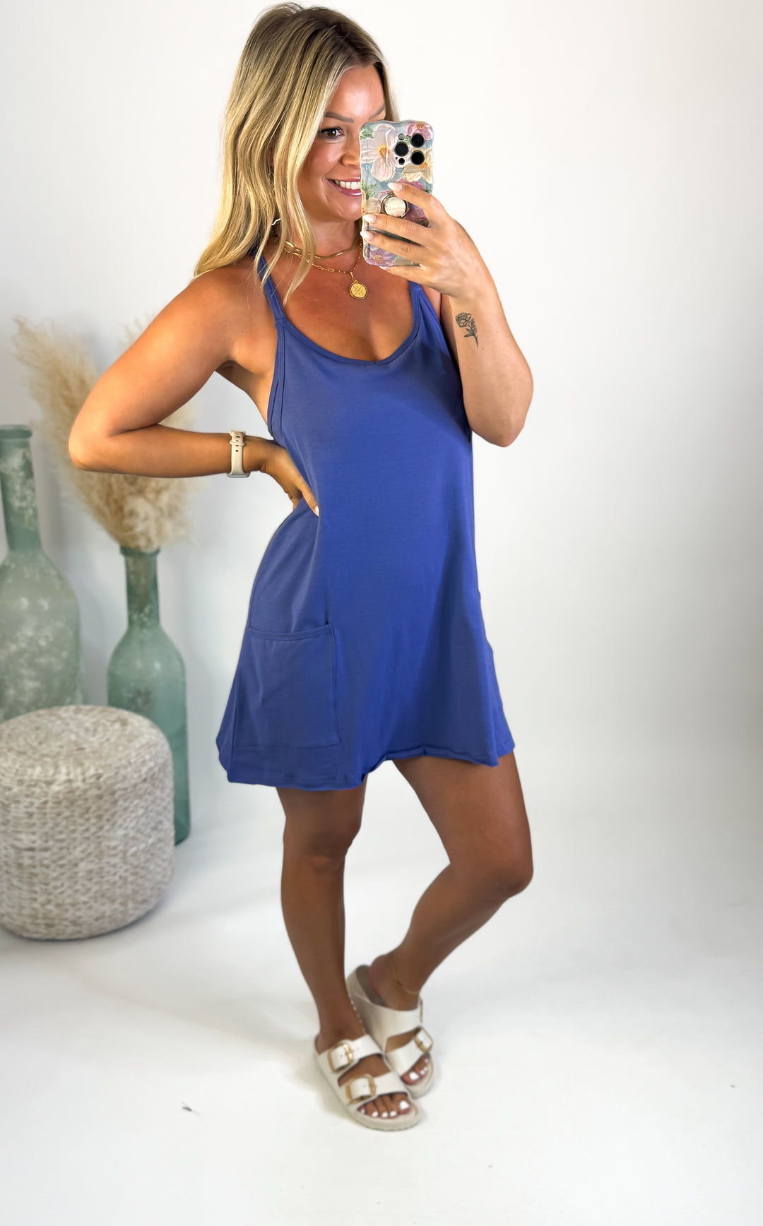 Main Character Romper Dress