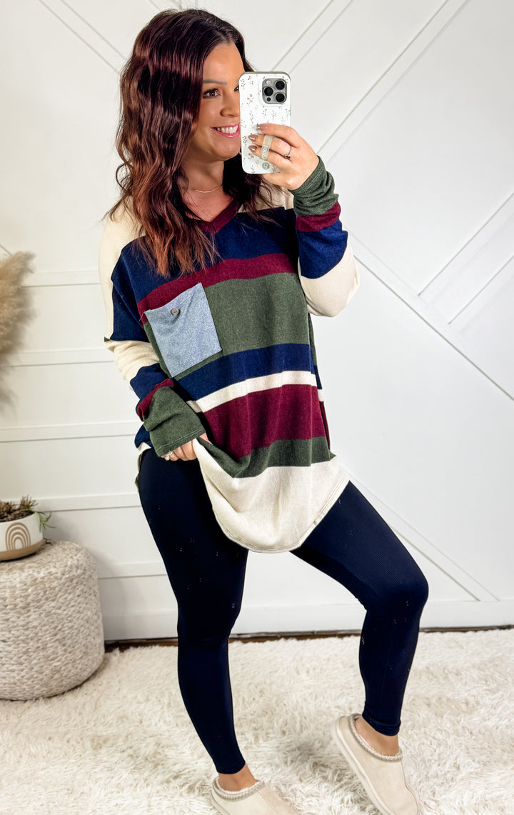 Marley Loose V Neck Top