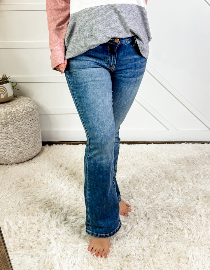 YMI Mid Rise Boot Cut Wanna Betta Butt Jeans