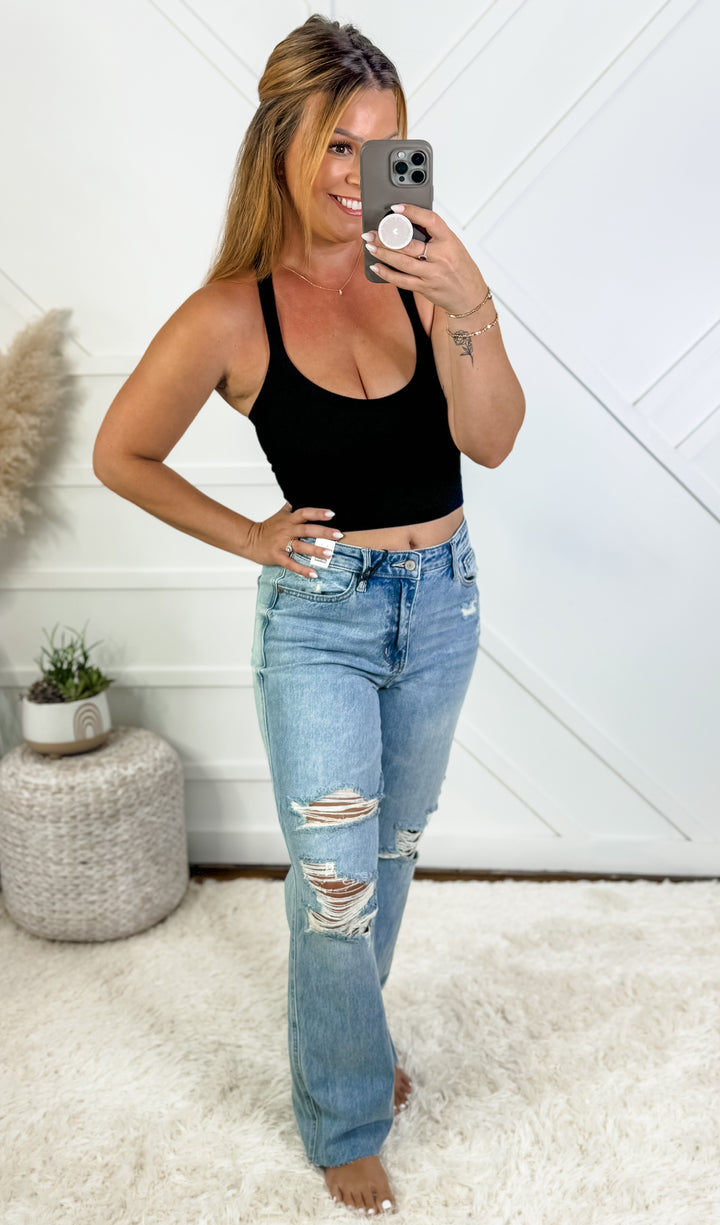 Malika X Strap Ribbed Cami
