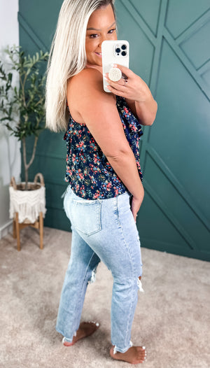Lily Navy Floral Cami