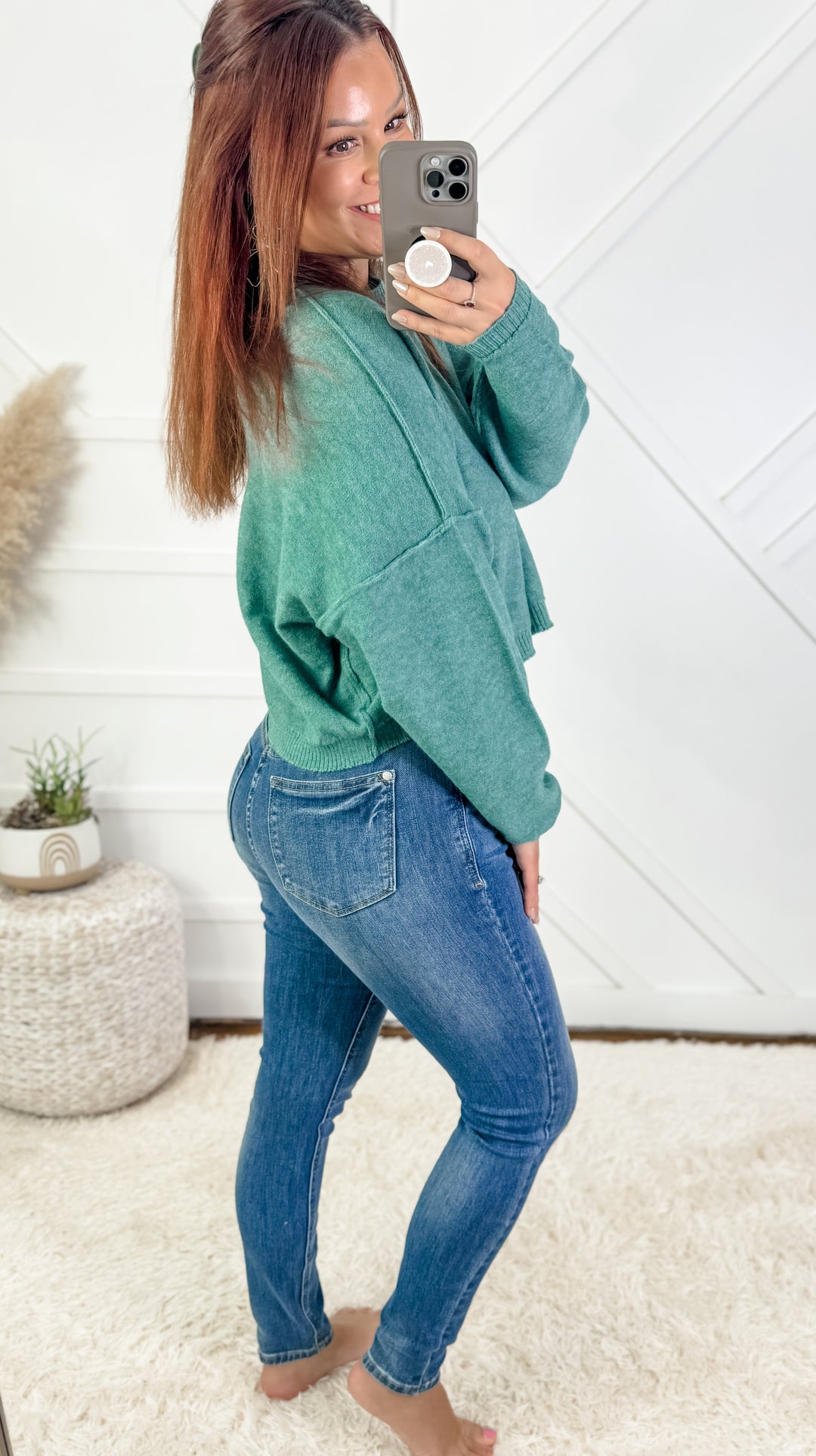 Lucie Cropped Sweater Top