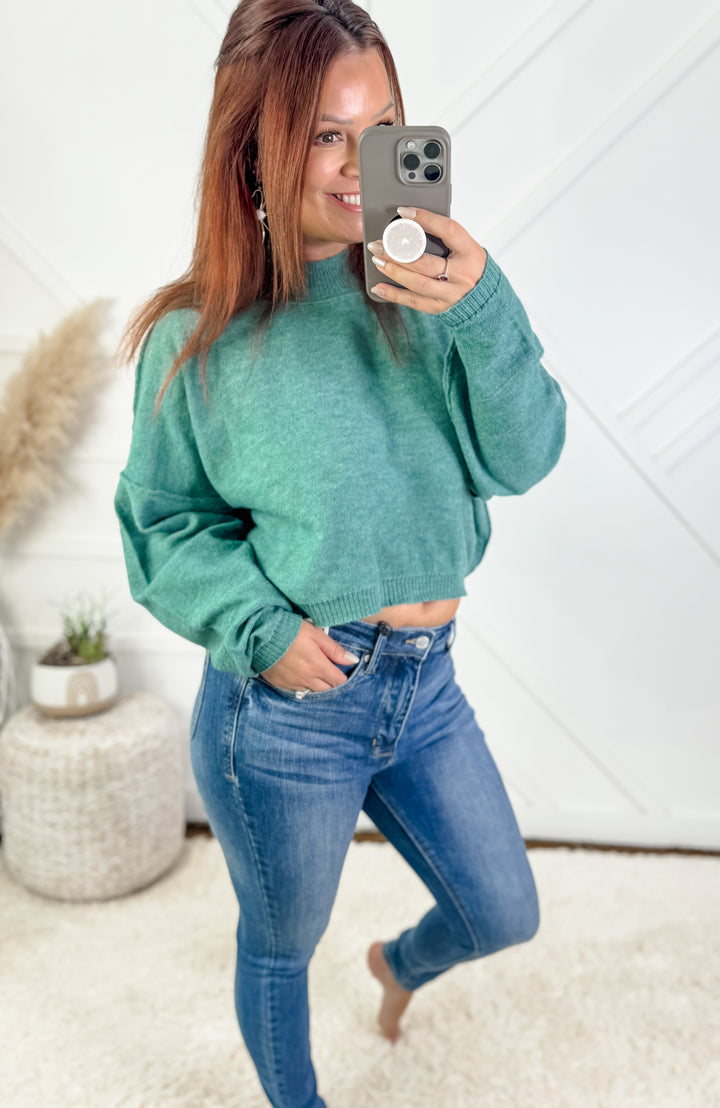 Lucie Cropped Sweater Top