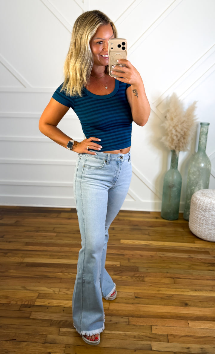 Annika High Rise Flare Kancan Jeans - Curvy