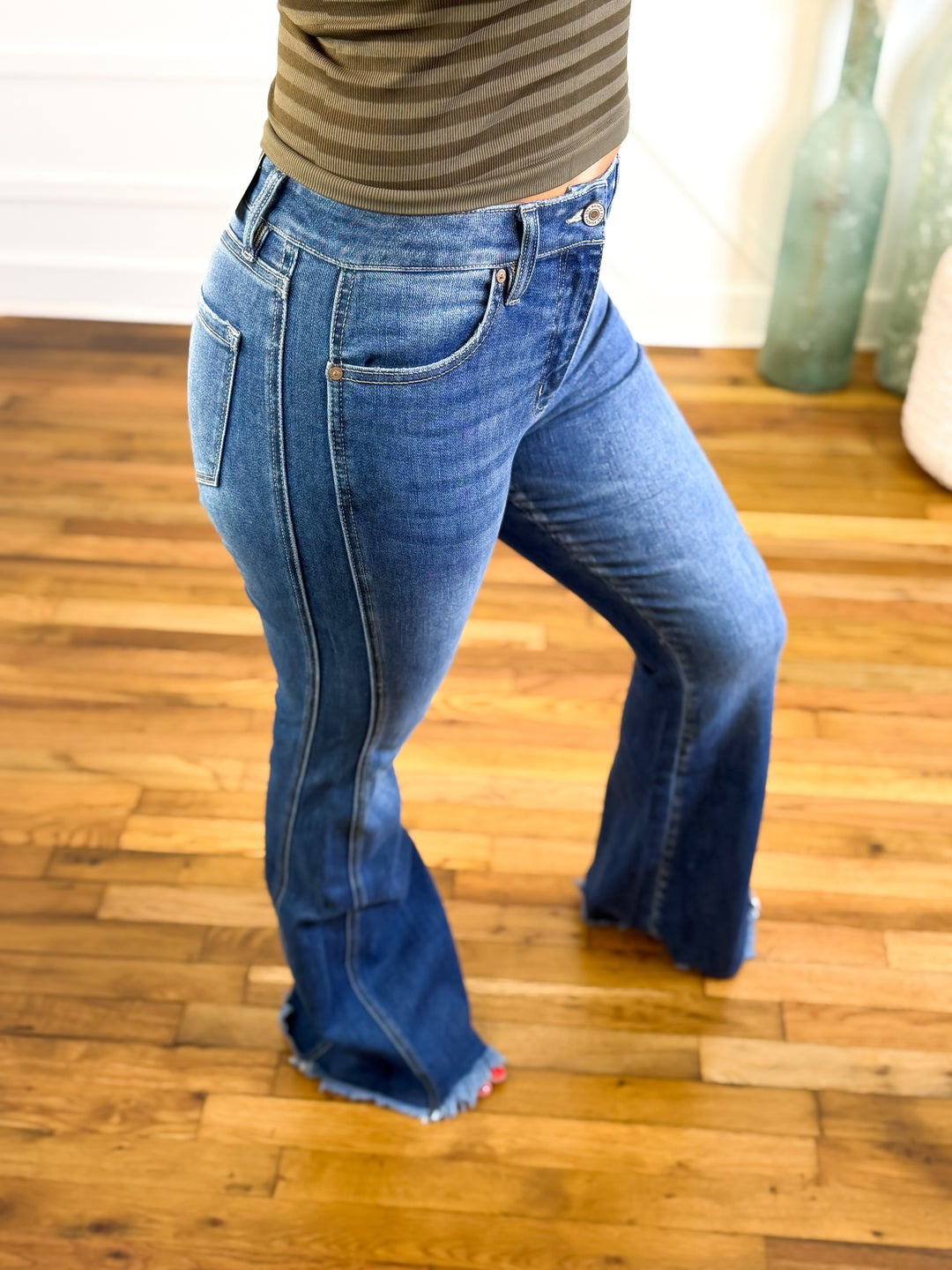 Annika High Rise Flare Kancan Jeans - Curvy