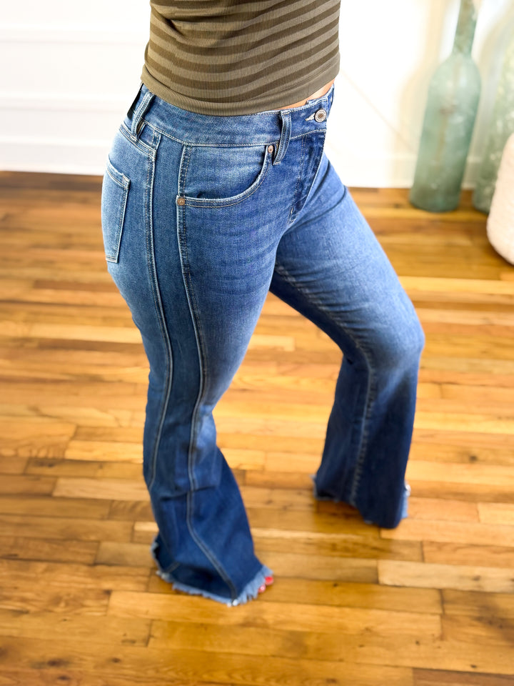 Annika High Rise Flare Kancan Jeans - Curvy