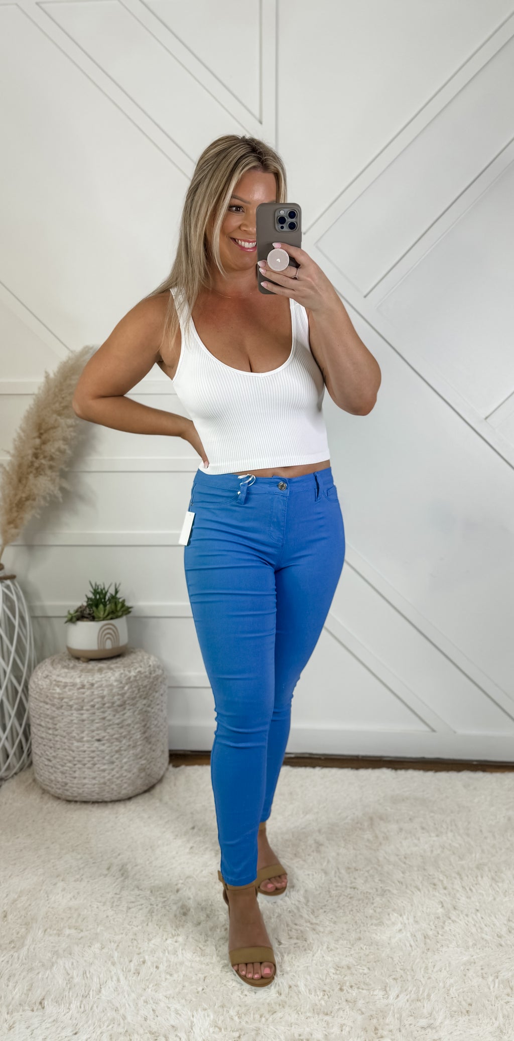 Forever Yours Hyperstretch Blue Bay Pants