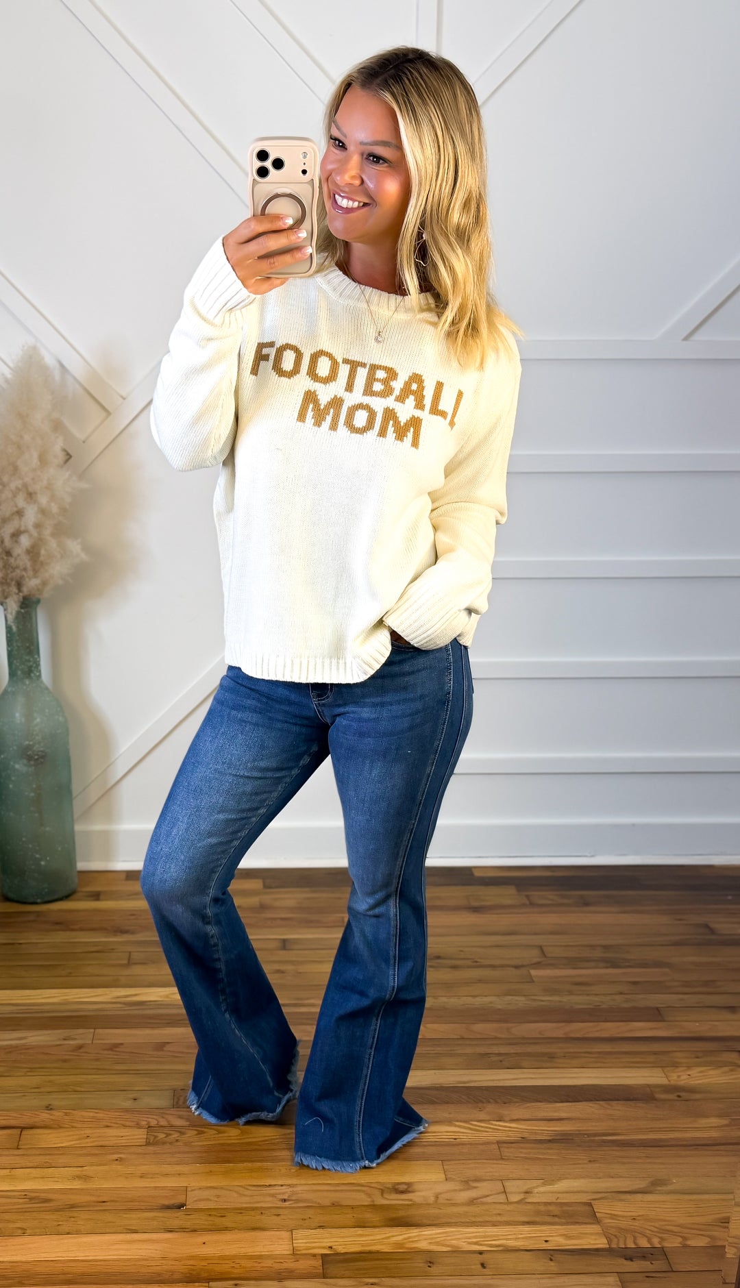 Sunday Sidelines Football Mom Sweater