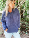 Emmie Corded Hoodie Pullover