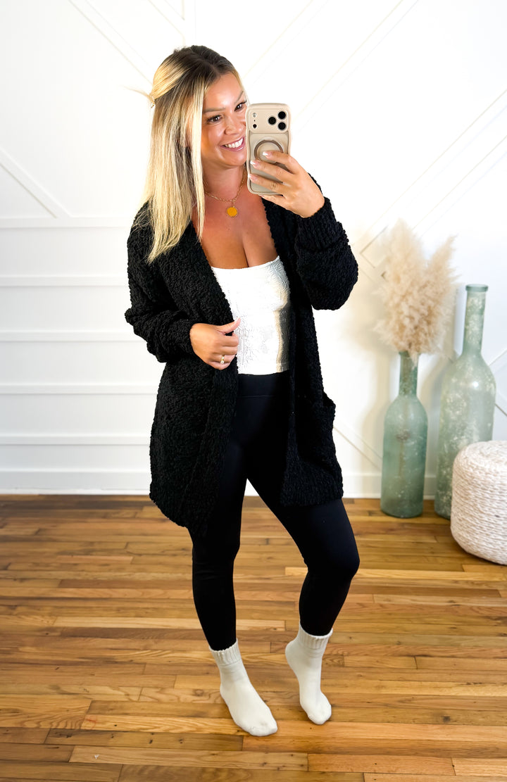 The Cozy Up Popcorn Cardigan