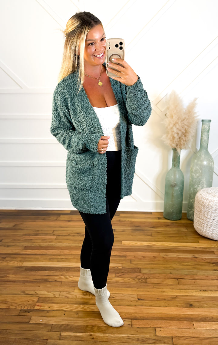 The Cozy Up Popcorn Cardigan