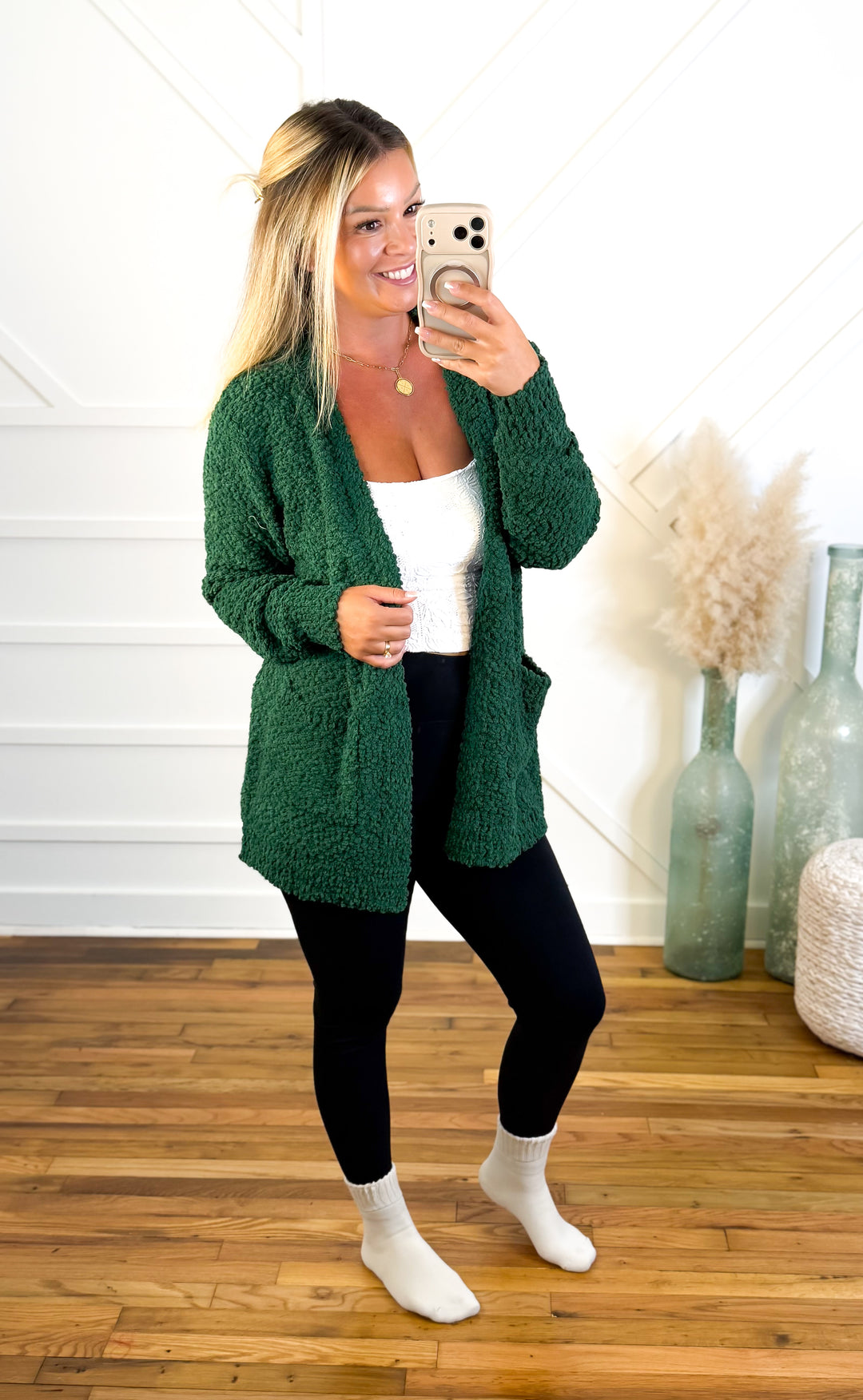 The Cozy Up Popcorn Cardigan