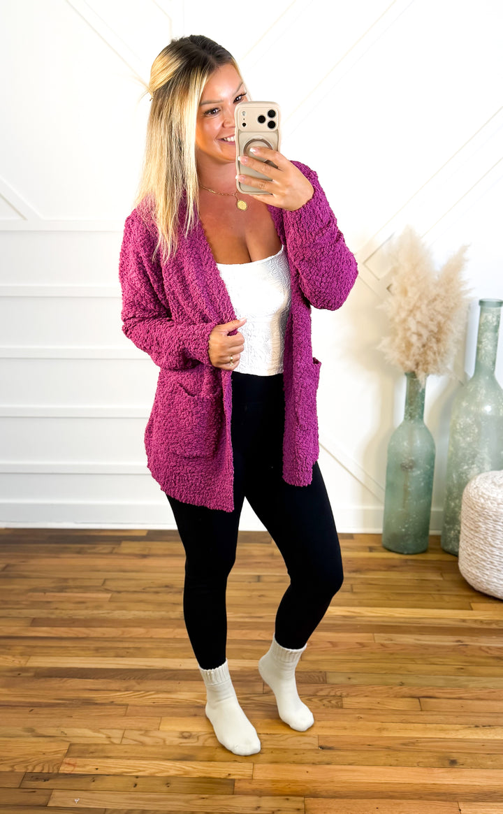 The Cozy Up Popcorn Cardigan