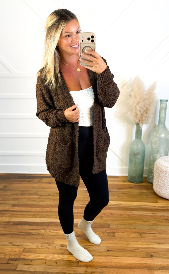 The Cozy Up Popcorn Cardigan