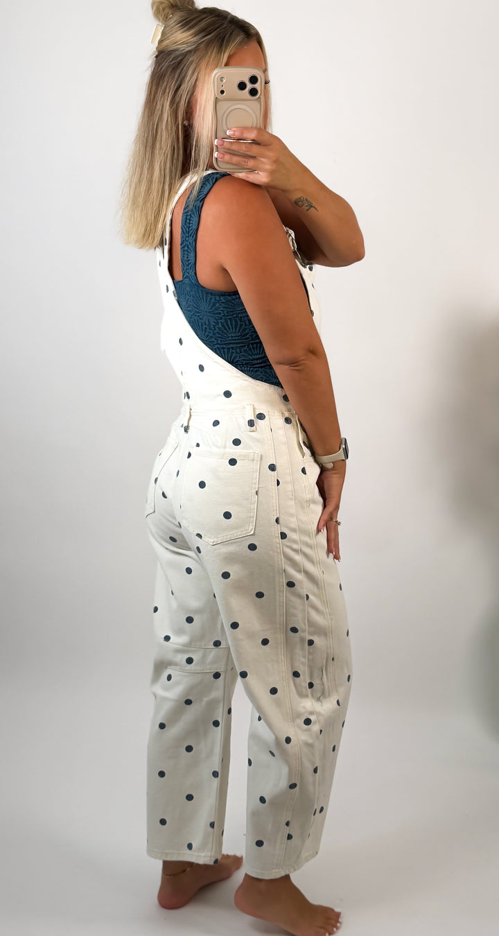 Dotty Darling Polka Dot Denim Overalls