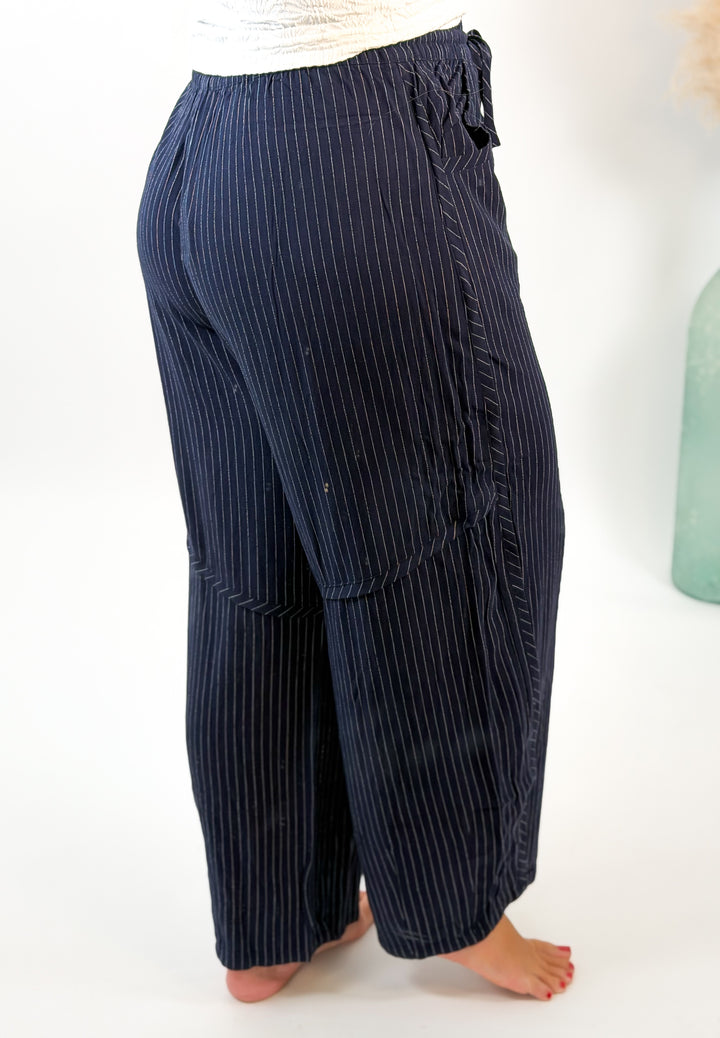 Lennox Pinstripe Wide Leg Pant