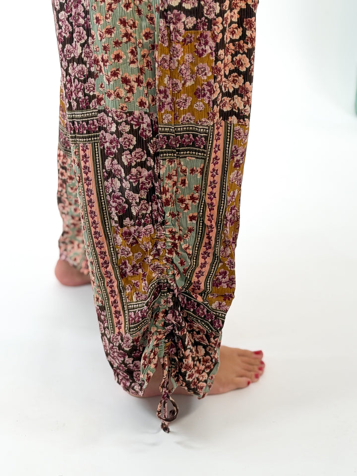 Marigold Muse Floral Wide Leg Pant