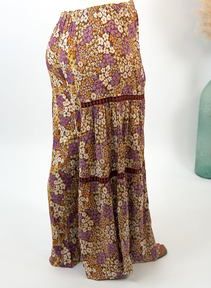 Delilah Fields Floral Wide Leg Palazzo Pant