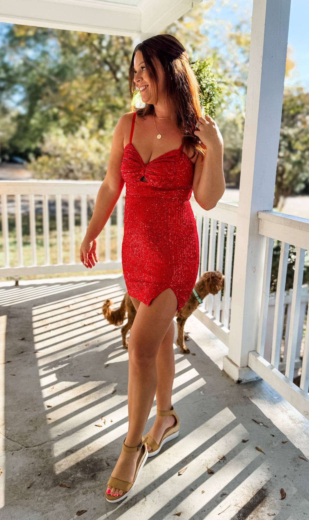 red sequin bodycon dress Hfyihgf Women's Sequin Dress Sparkly Glitter Sleeveless Bodycon Party Club Gown Slit Evening DressRed,S)