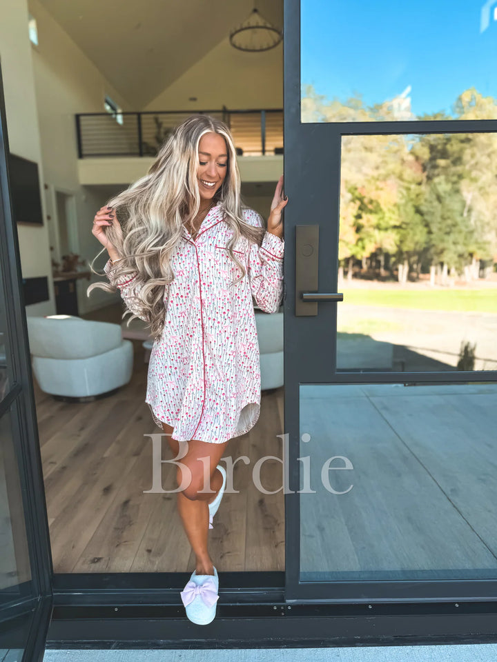 *Preorder* Spring Flowers Sleep Dress / Moomoo Birdie