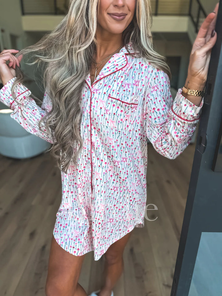 *Preorder* Spring Flowers Sleep Dress / Moomoo Birdie