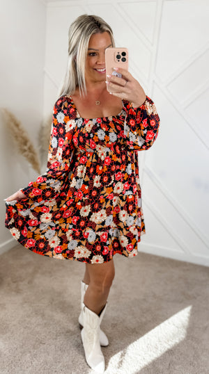 Peyton Floral Midi Dress