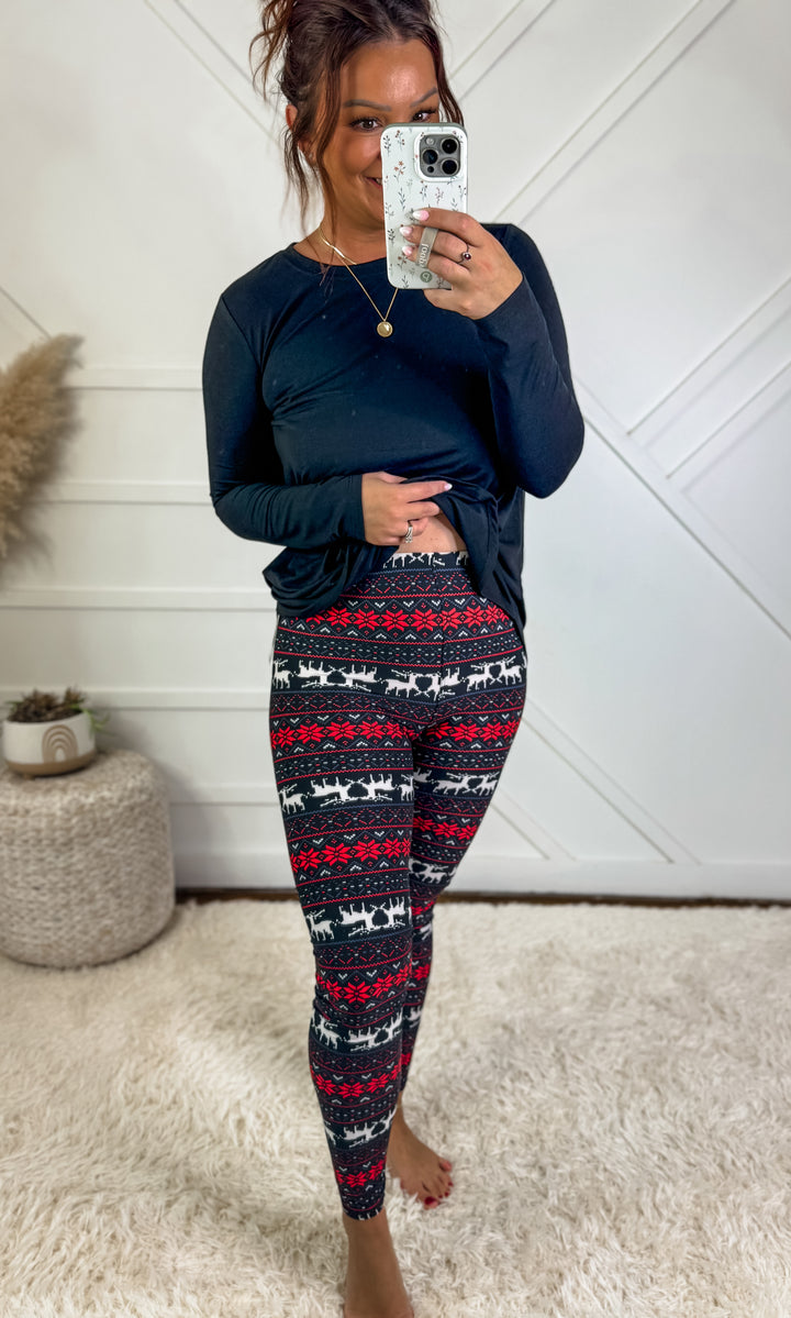 Reindeer Buttery Soft Leggings *Door Buster*